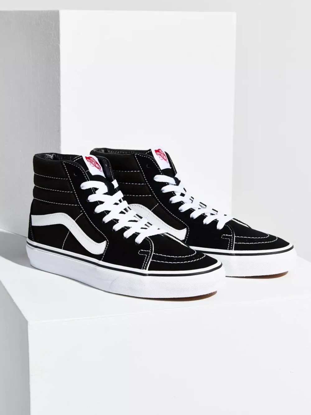 Kid’s Vans Sk8 Hi Sneaker Size 3 Black Suede Cotton Rubber